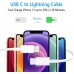 Short USB C to Lightning Cable 3Pack 7Inch [MFi Certified] iPhone Fast Charger Cable Type-C Power Delivery Charging Cord for iPhone 14 13 12 11 XS XR X 8 iPad, White