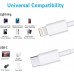 Short USB C to Lightning Cable 3Pack 7Inch [MFi Certified] iPhone Fast Charger Cable Type-C Power Delivery Charging Cord for iPhone 14 13 12 11 XS XR X 8 iPad, White