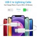 USB C to Lightning Cable 3Pack 3FT [MFi Certified] iPhone Fast Charger Cable USB-C Power Delivery Charging Cord for iPhone 14/13/12/12 PRO Max/12 Mini/11/11PRO/XS/Max/XR/X/8/8Plus/iPad, White
